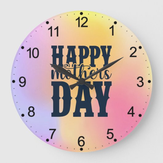 Happy Moederdag-11344 Grote Klok (Voorkant)