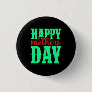 Happy Moederdag-11344 Ronde Button 3,2 Cm