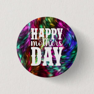 Happy Moederdag-11344 Ronde Button 3,2 Cm