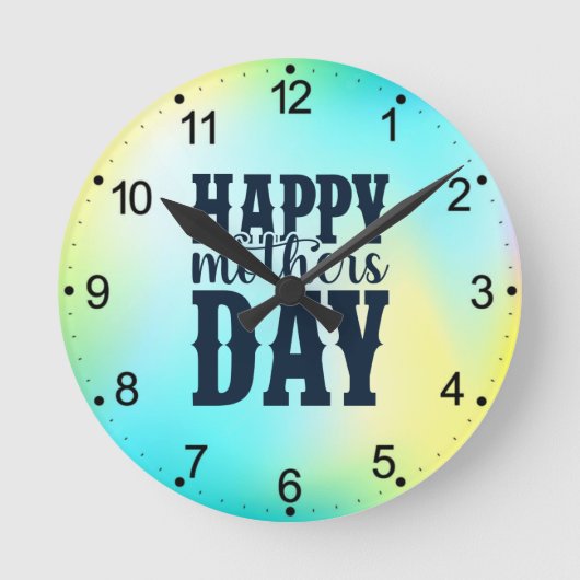 Happy Moederdag-11344 Ronde Klok (Voorkant)