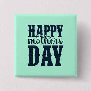 Happy Moederdag-11344 Vierkante Button 5,1 Cm