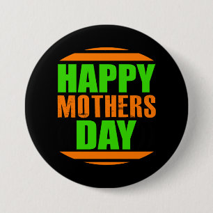 Happy Moederdag-13335 Ronde Button 7,6 Cm