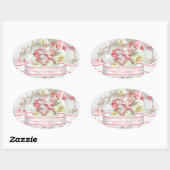 Happy Moederdag 3 Ovale Sticker (Vel)