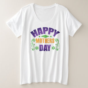 Happy Moederdag-64925 Grote Maat T-shirt