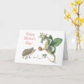 Happy Moederdag aardbery Dragon Card Kaart (Gele Bloem)