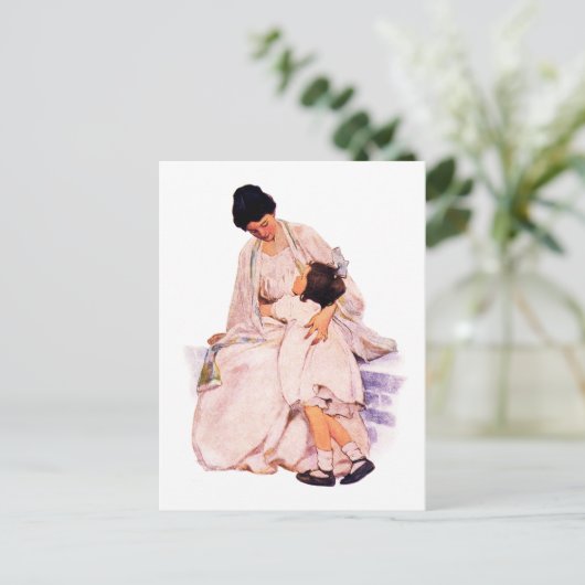 Happy Moederdag Art Briefkaart (Staand voorkant)