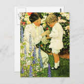 Happy Moederdag Art Briefkaarten (Voorkant / Achterkant)