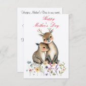 Happy Moederdag Bedankkaart (Voorkant / Achterkant)