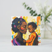 Happy Moederdag | Bedankt mam Kaart (Staand voorkant)