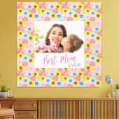 Happy Moederdag, beste mama ooit Canvas Afdruk (Insitu (Woonkamer))