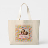 Happy Moederdag, beste mama ooit Grote Tote Bag (Achterkant)
