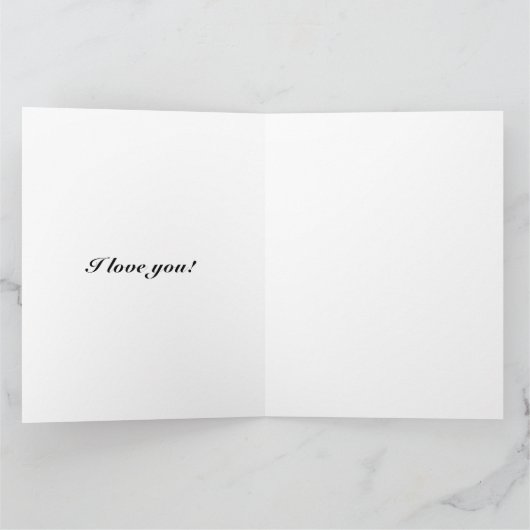 Happy Moederdag black white custom script chic Kaart (Binnen)