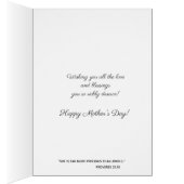 Happy Moederdag Blessed Mary Roze Roses (Binnen (Rechts))