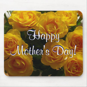 Happy Moederdag Blue Tulips Muismat