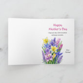 Happy Moederdag Boeket van Spring Flowers Kaart (Binnen)