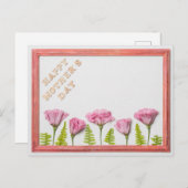 Happy Moederdag Briefkaart (Voorkant / Achterkant)