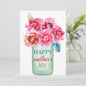 Happy Moederdag briefkaart (Staand voorkant)