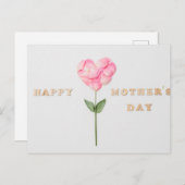 Happy Moederdag Briefkaart (Voorkant / Achterkant)