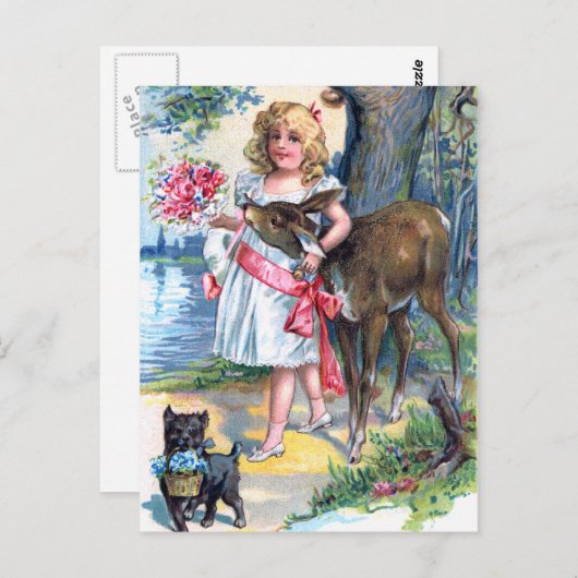 Happy Moederdag Briefkaart (Voorkant / Achterkant)