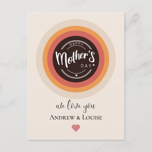 Happy moederdag Briefkaart (Voorkant)