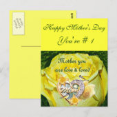 Happy Moederdag_ Briefkaart (Voorkant / Achterkant)