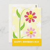 Happy Moederdag Briefkaarten (Voorkant / Achterkant)