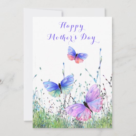 Happy Moederdag - Butterflies Flying Spring Joy (Voorkant)