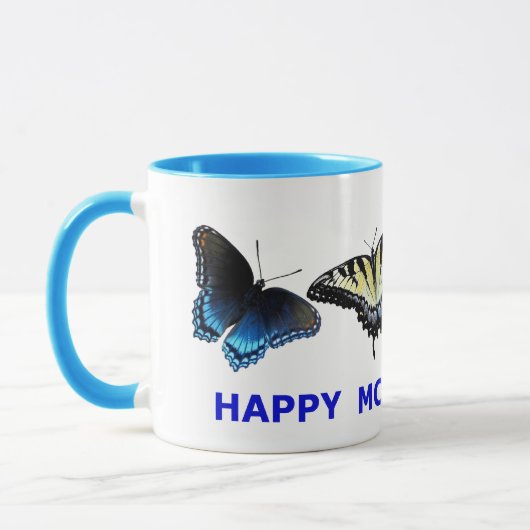 Happy Moederdag Butterfly Gift Mok (Links)