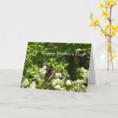 Happy Moederdag Butterfly Kaart (Gele Bloem)