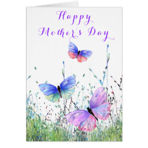 Happy Moederdag Card Butterflies vliegende lente