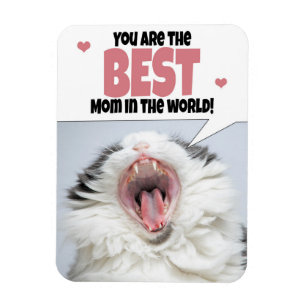 Happy Moederdag Cat Shouting Humor Magneet