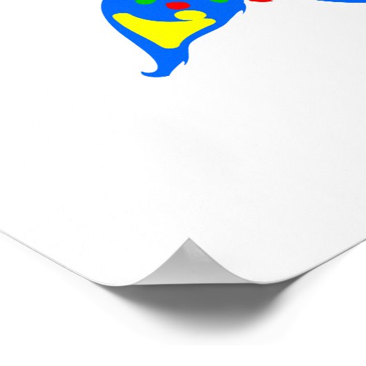 Happy Moederdag Colorful Poster (Hoek)