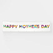 Happy Moederdag Colorful Spandoek (Horizontaal)