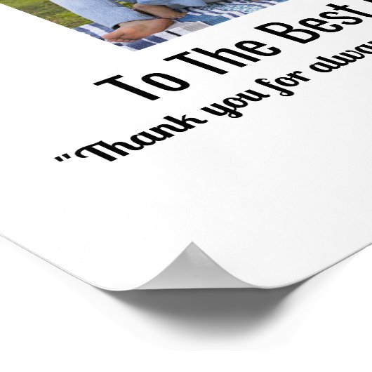 Happy Moederdag Custom Photo Poster (Hoek)