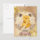 Happy Moederdag Cute Fun Cat en Kitten Briefkaart (Voorkant / Achterkant)