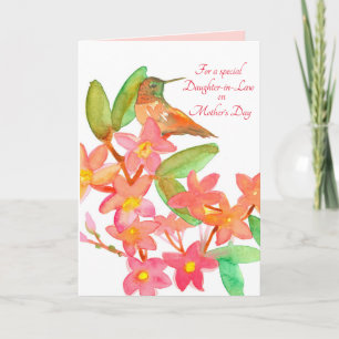 Happy Moederdag Daughter In Law Hummingbird Kaart