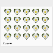 Happy Moederdag Elegant Daisy Flower Floral Hart Sticker (Vel)