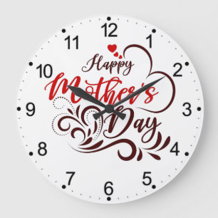 Happy Moederdag Elegant Design-23331 Pillar Can Grote Klok