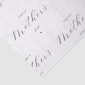 Happy Moederdag Elegant Script Typografie Tissuepapier (Detail)