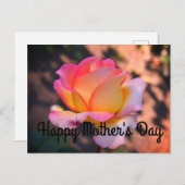 Happy Moederdag Elle Roos #4 Briefkaart (Voorkant / Achterkant)