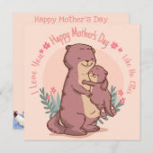 Happy Moederdag-feestdag Feestdagenkaart (Voorkant / Achterkant)