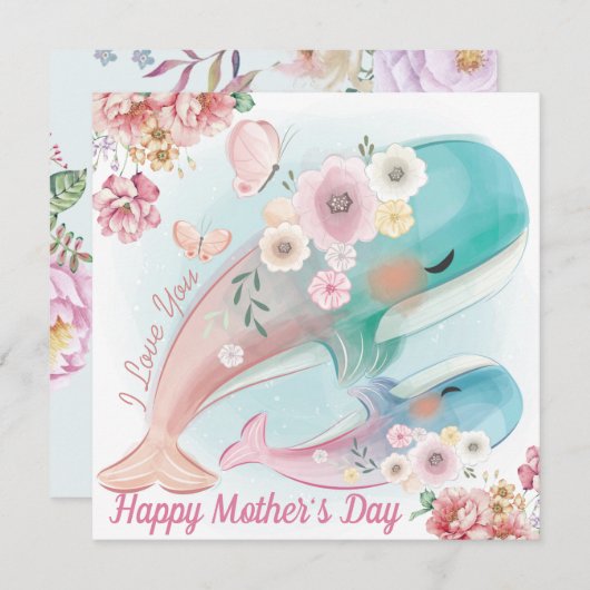 Happy Moederdag-feestdag Feestdagenkaart (Voorkant / Achterkant)