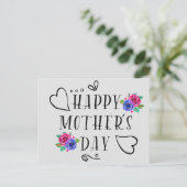 Happy Moederdag Feestdagenkaart (Staand voorkant)