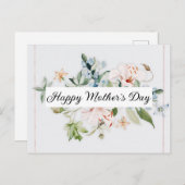 Happy Moederdag Feestdagenkaart (Voorkant / Achterkant)
