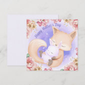 Happy Moederdag Feestdagenkaart (Voorkant / Achterkant)