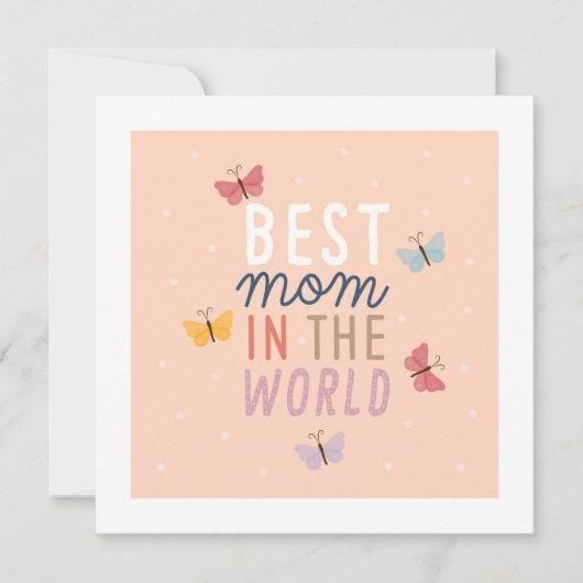 Happy Moederdag Feestdagenkaart (Voorkant)