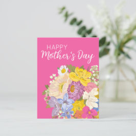 Happy Moederdag Floral Blooms Feestdagenkaart