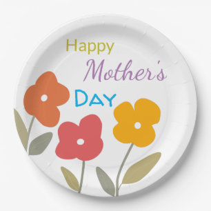 Happy Moederdag Floral Blooms Paper Bord