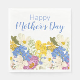 Happy Moederdag Floral Blooms Servet