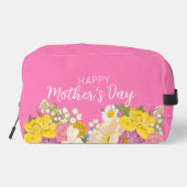 Happy Moederdag Floral Blooms Toilettasje (Achterkant)